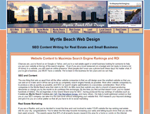 Tablet Screenshot of myrtlebeachwebdesign.com